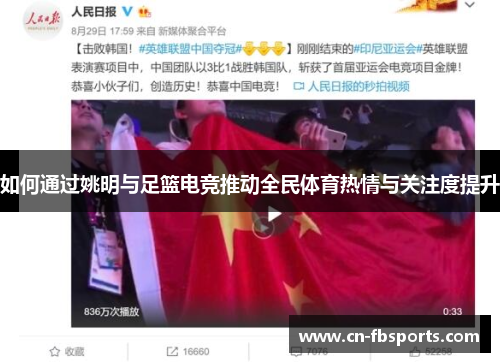 如何通过姚明与足篮电竞推动全民体育热情与关注度提升